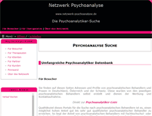 Tablet Screenshot of netzwerk-psychoanalyse.de